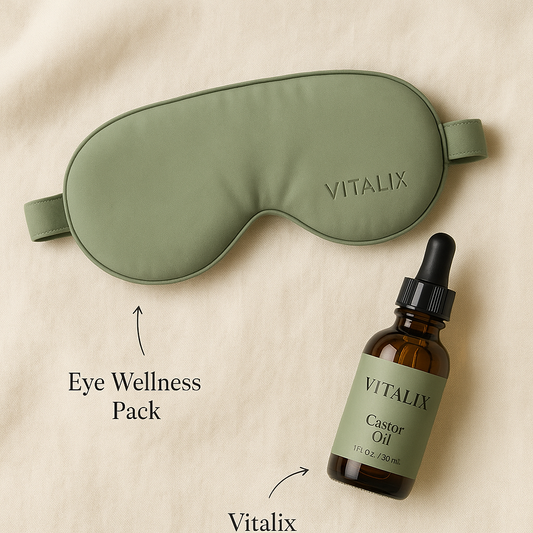 Vitalix Eye Wellness Pack (Wraps + Castor Oil)